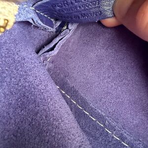 Portland leather goods blue toiletry bag